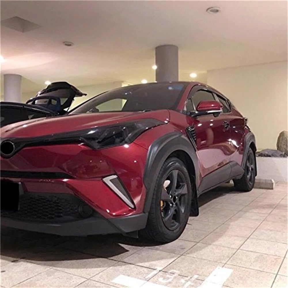 Kit de Garde-Boue arrière pour Honda C-HR 2018-2022 Finition Noir Brillant avec élargisseurs d'ailes et Garnitures de Passage de Roue