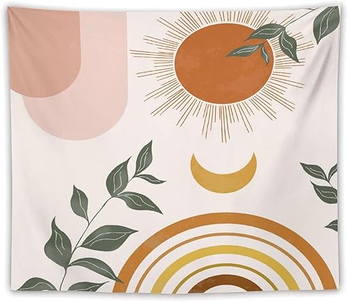 Miniatura 65 de Tapiz floral retro de los años 60 y 70, diseño hippie de primavera Groovy Flower Power Flower Boho para colgar en la pared, arte neutro para Hippie