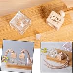 6PCS Different Shapes Hanging Diffuser Bottles Empty Bottles, Refillable Family Car Air Freshener Vials, Hanging Air Freshener Decorated Empty Bottles