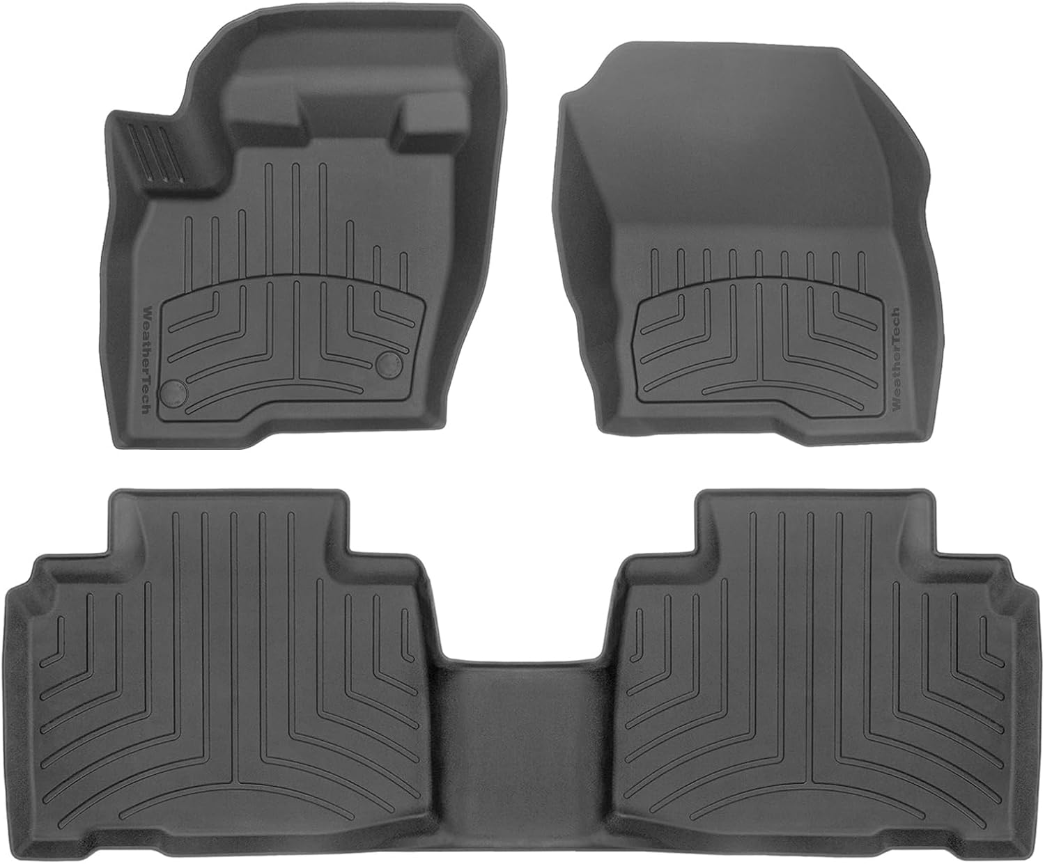 WeatherTech FloorLiner HP Custom Fit Floor Mats for Ford Edge ST, Edge 1st & 2nd Row (44815-1-2IM), Black