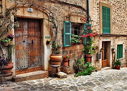 Fondo fotográfico calle Mediterráneo 7x5 pies EOALOR miniatura 6