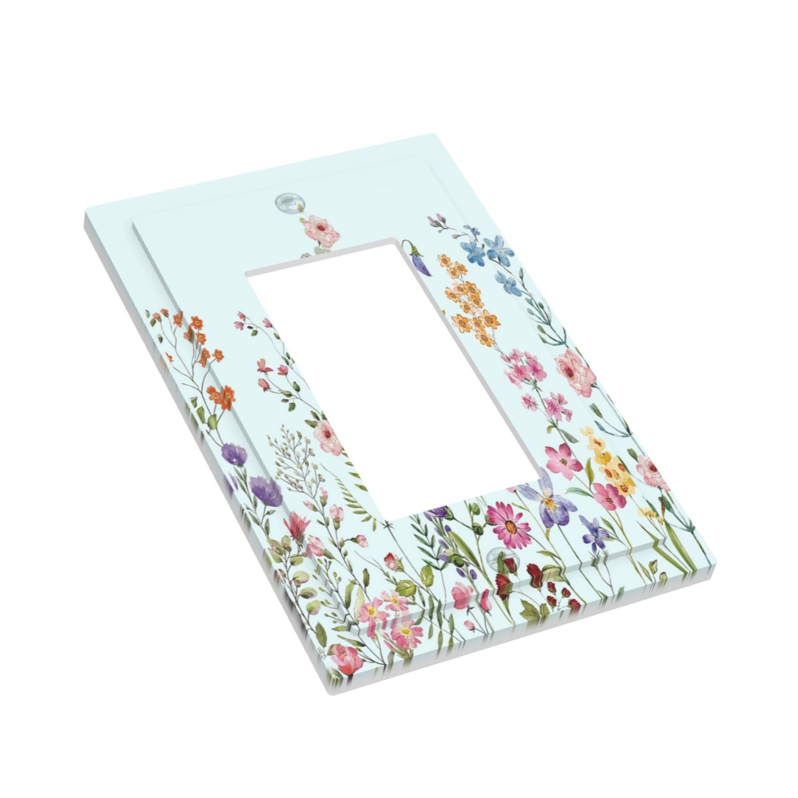 Rustic Floral Wall Plate - Vintage Watercolor Switch Cover -20 Rustic Floral Wall Plate - Vintage Watercolor Switch Cover -20