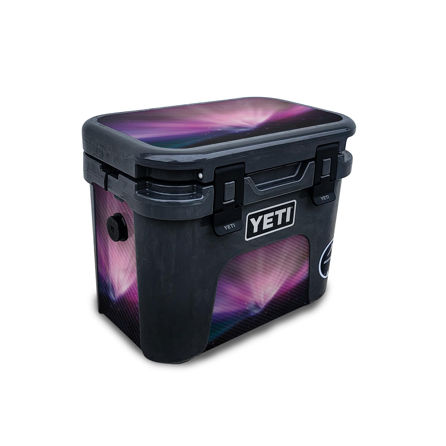Carbon Fiber Skin Compatible with Yeti Roadie 15 Hard Cooler - Spaced Out - Premium 3M Vinyl Protective Wrap Decal Cover - Easy to Apply | Crafted in The USA by MightySkins