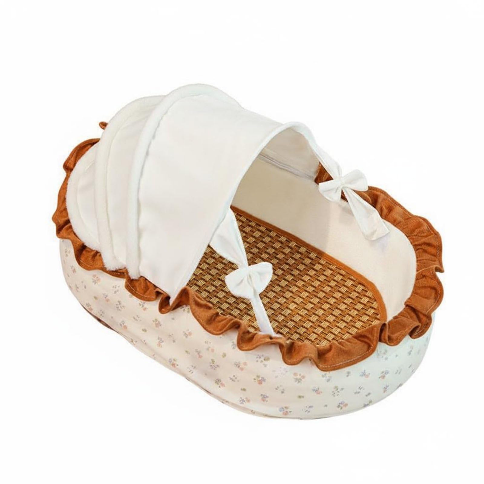 MagiDeal Lit Rafraîchissant pour Chat Lit Berceau Balançoire Nid Hammac Aéré Coussin Amovible Lavable Conception Respirante Bois et Tissu Adapté aux Chats et, French Cat Bed
