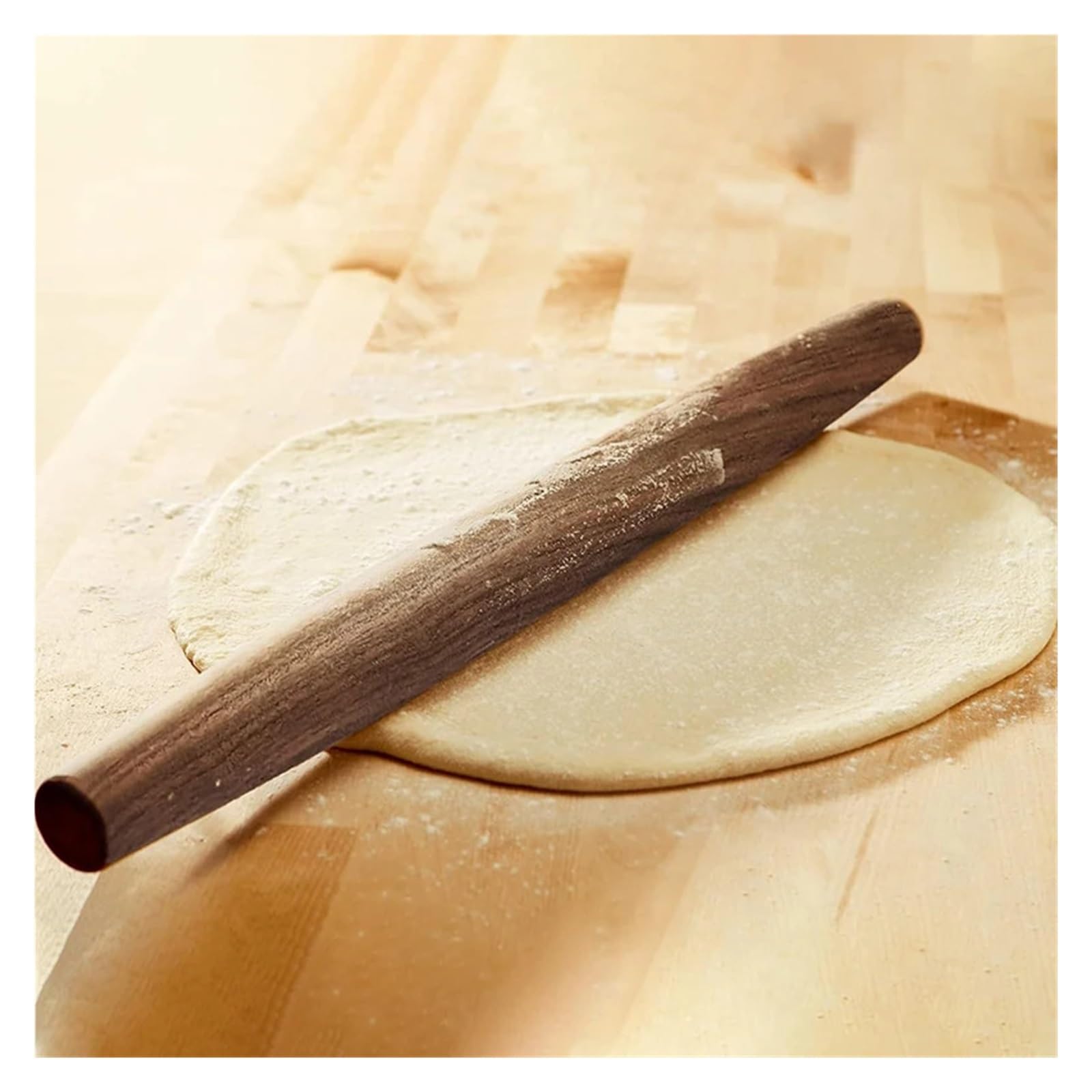 Rodillo de madera, rodillo for Fondant, corteza pastel, galleta, masa, utensilio cocina, accesorios for hornear, herramientas(A Walnut)