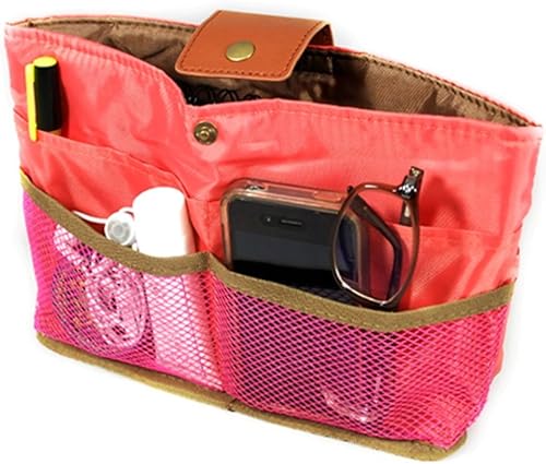 Wrapables Ultimate Purse InsertHandbag Organizer and Day Clutch Peach