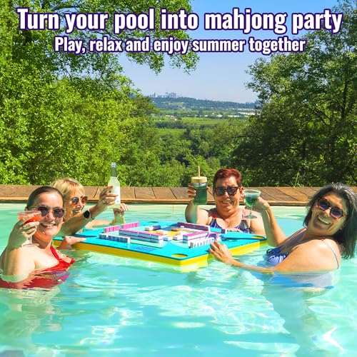 Mesa flotante Mahjong para juego en piscina miniatura 2