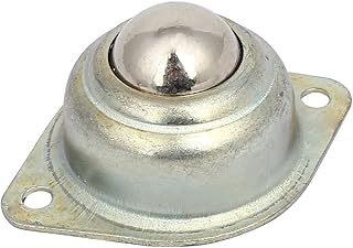 Aexit 22mm Dia Knobs & Hand Wheels Flange Mounted Conveyor Roller Ball Bearing Transfer Unit Star Knobs Silver Tone