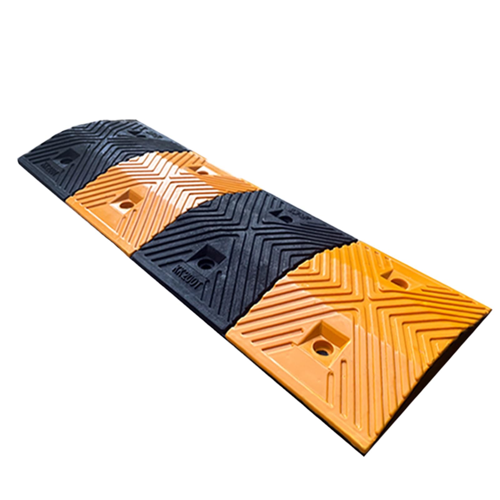 TIANQIHAO Cable Protector Ramp, Speed Bumps For Driveways Indoor And Outdoor Yellow And Black Multiple Sizes,100X30X3Cm,size_name-100x35x4CM