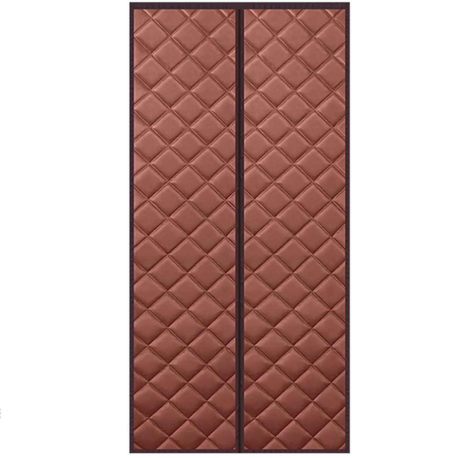 Cortina De AlgodóN Invierno 100x240CM, TéRmico Aislado Cortina De Puerta ImáN Cerrado AutomáTico Tela Oxford Resistente Mantener Caliente para Patio, Cocina, Dormitorio