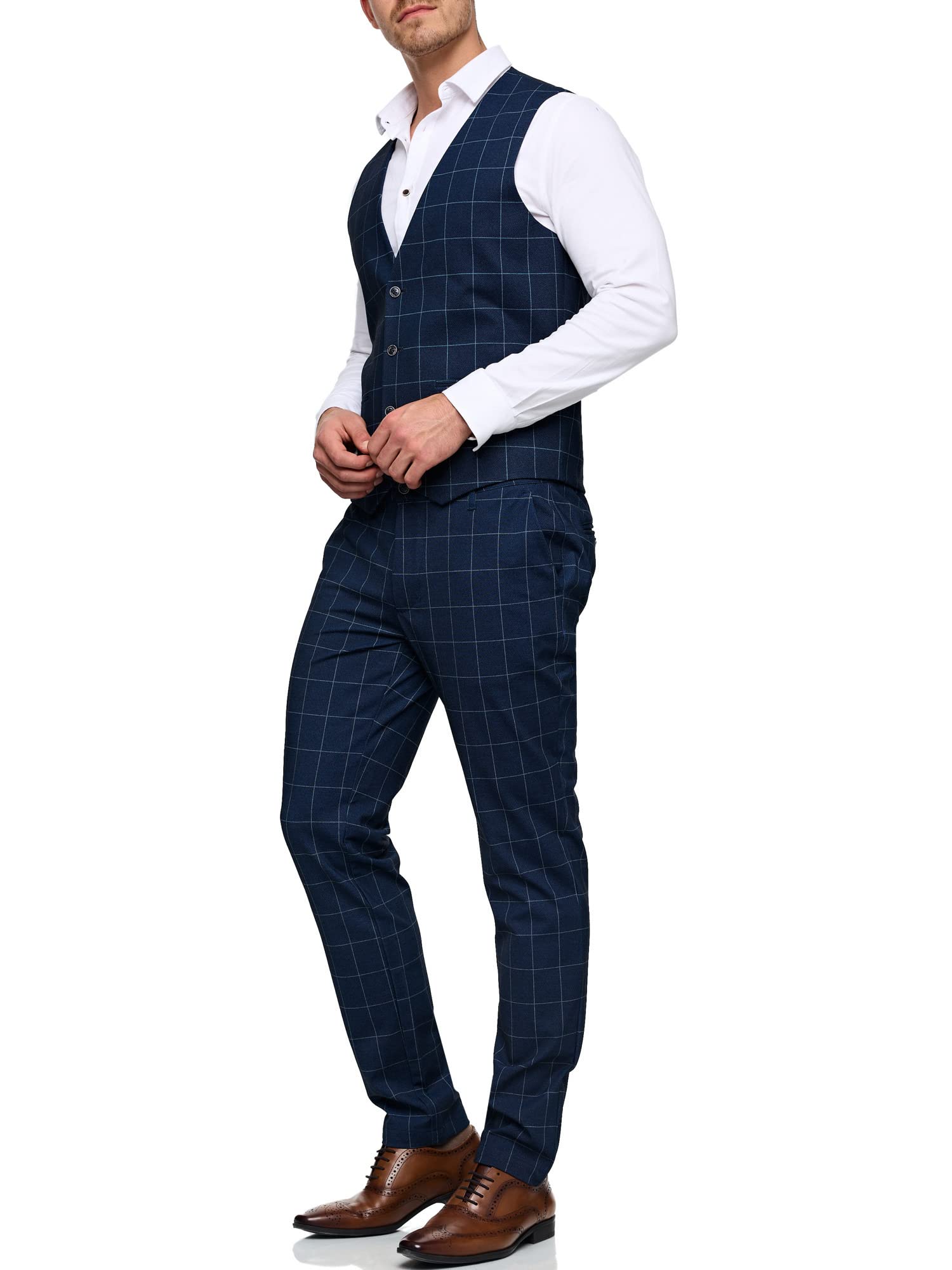 JEFF Uomini Coolidge Vest | Gilet da abito con percentuale di viscosa