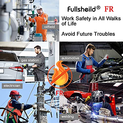 Fullsheild Mens Fr Balaclava Cotton Welding Hood Flame Resistant Cat2 One Hole Face Mask Cover Women For Automotive Army Military Working Khaki #TOP4