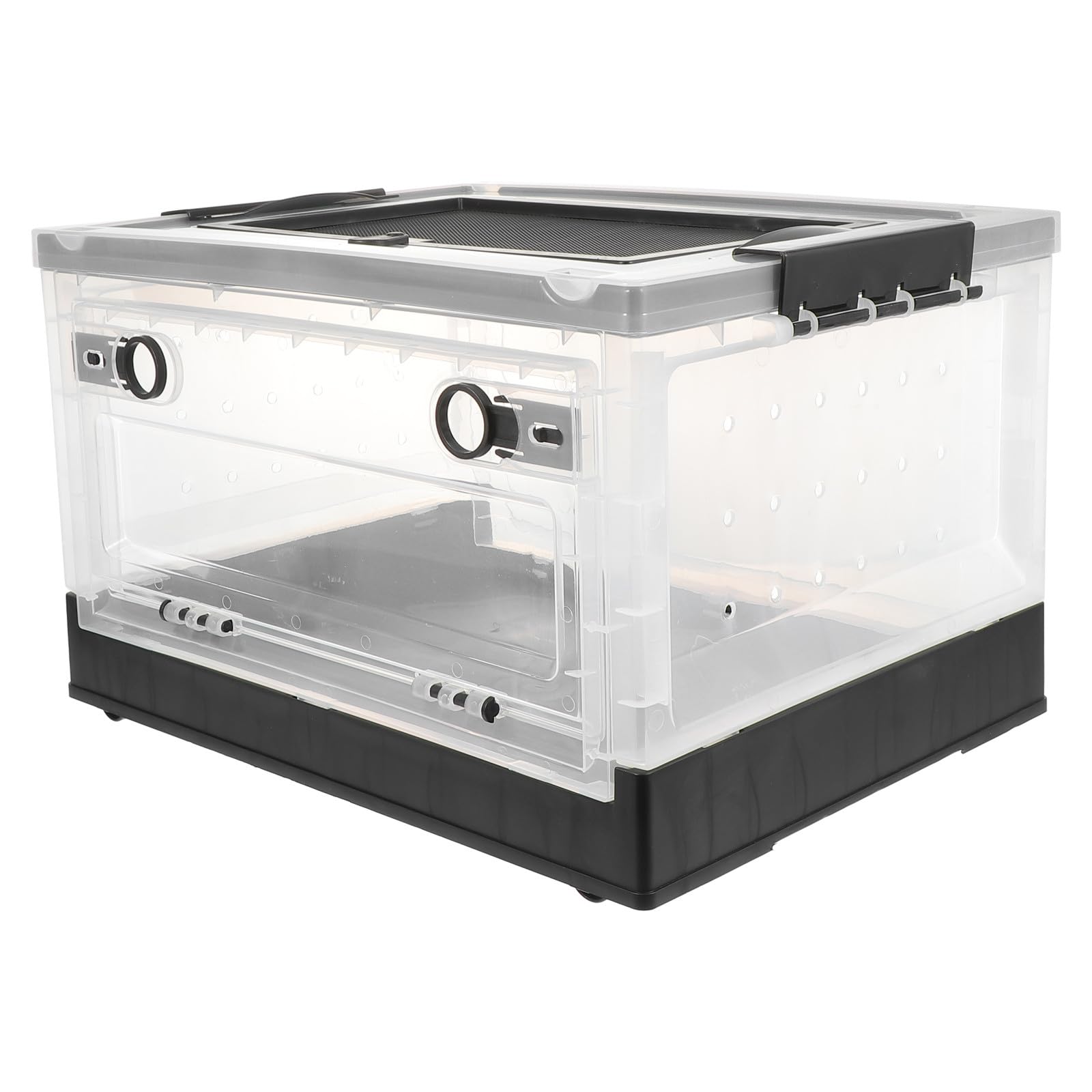 CLISPEED Foldable Black Hedgehog Incubator Small Animal Terrarium with Insulation for Hamster and Rat Breeding, Breathable Pet Cage Accessory Suitable for Indoor Use