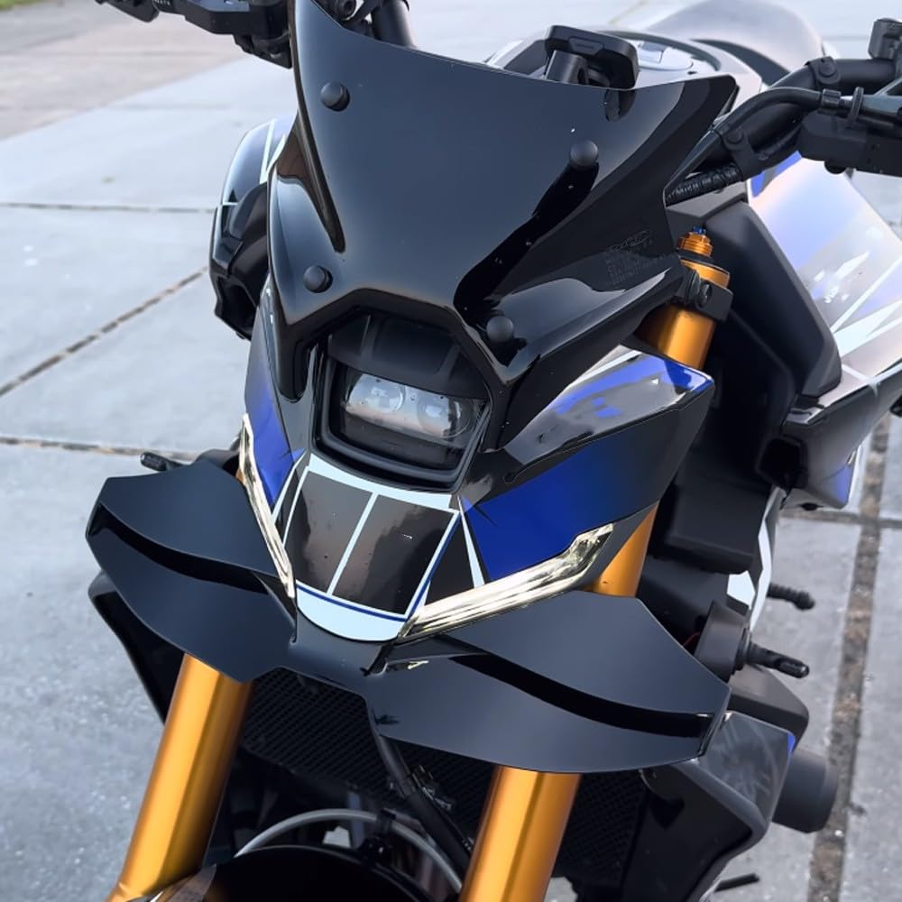 Alette dello spoiler anteriore Per Yamaha MT09 MT-09 SP 2024 2025 Carenatura per motocicletta a carico aerodinamico Parafango ruota anteriore moto Cappuccio del cono del naso a becco aerodinamico