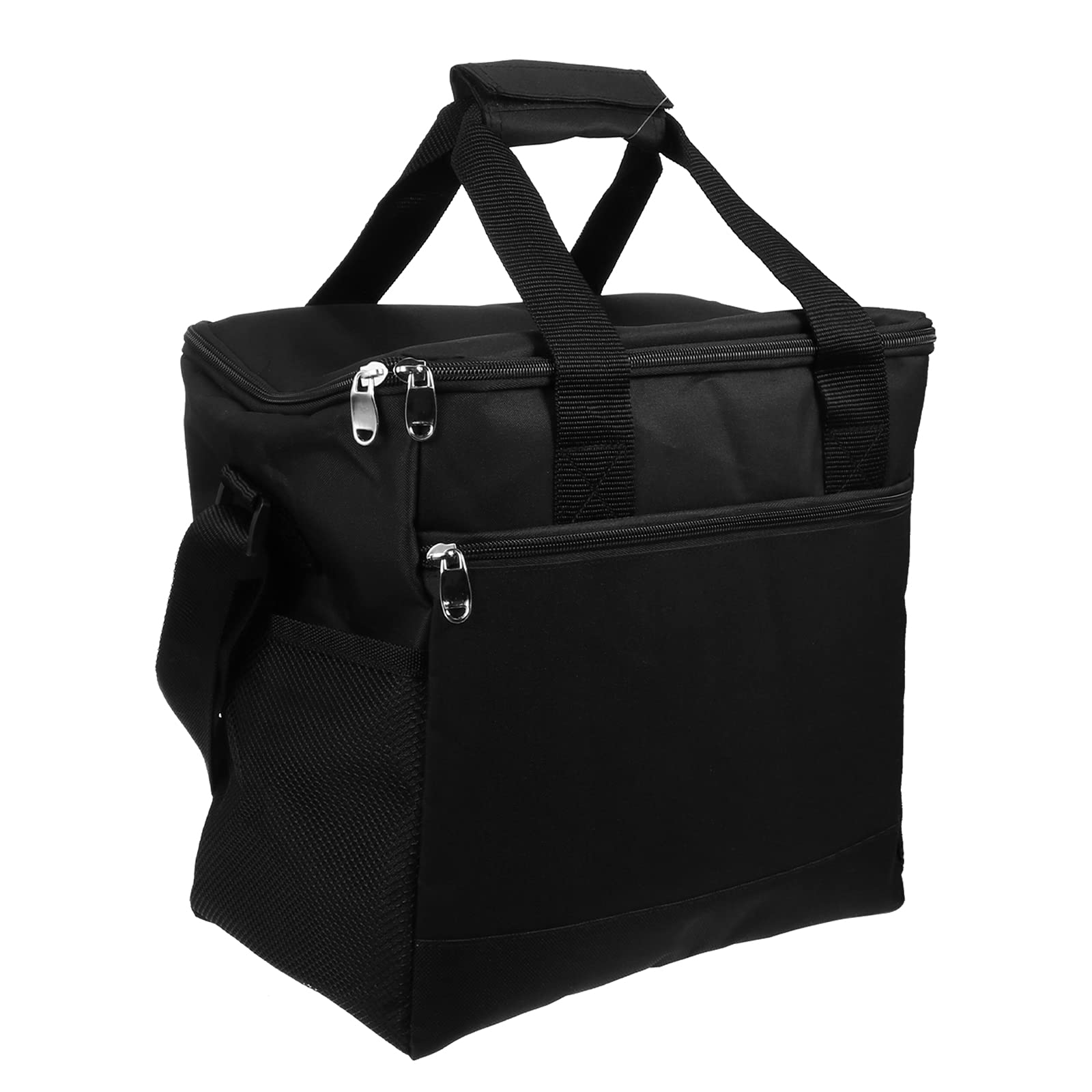 Sosoport Borsa Termica Porta Pranzo Grande Oxford Nero Decorazioni Scuola | Interno in Alluminio, Preserva Caldo e Freddo, Riutilizzabile per Picnic e Parco Divertimenti