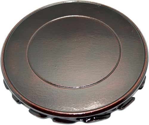 Miniatura 4 de Soporte de palisandro estilo oriental, soporte para jarrón, soporte para pecera, soporte de exhibición multiuso (diámetro 8 pulgadas - altura 1