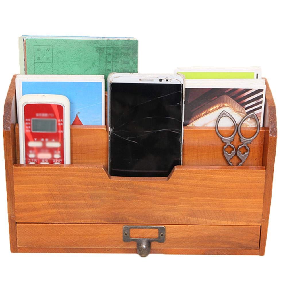 Uchwyt na dokumenty Materiały biurowe, papier na dokumenty do domu Drewniany stojak na listy w stylu vintage Karta dokumentów Poczta do przechowywania na ścianie