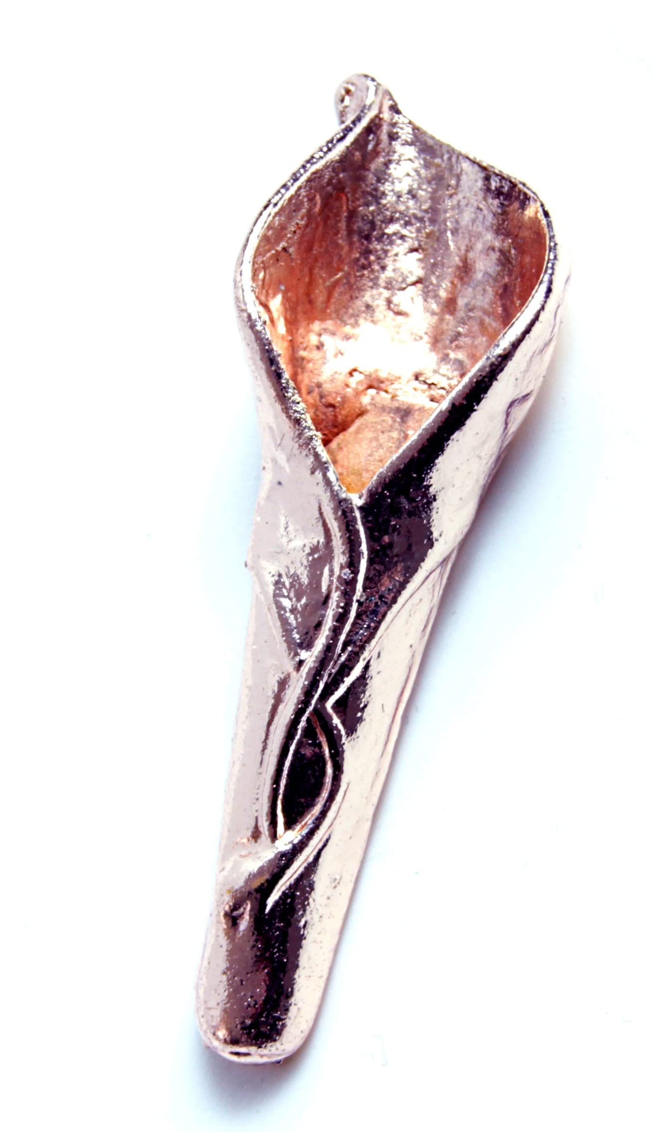 Corsage Creations Calla Lily Buttonhole | Elegant Rose Gold Artificial Boutonniere with Garden-Inspired Detail | Buttonhole for Weddings, Proms & Special Occasions (Rose Gold)