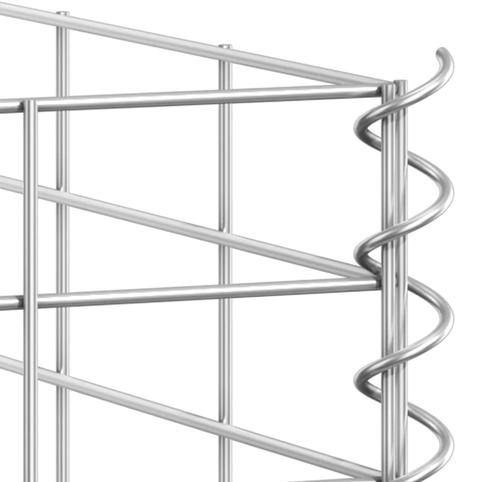 ShGaxin Gabionen-Hochbeete 3 STK. 30x30x100 cm Eisen, Pflanzkübel, Kräuterbeet, Hochbeete-kit, Pflanztrog, Vertikalbeet, Pflanzgefäße - 151249