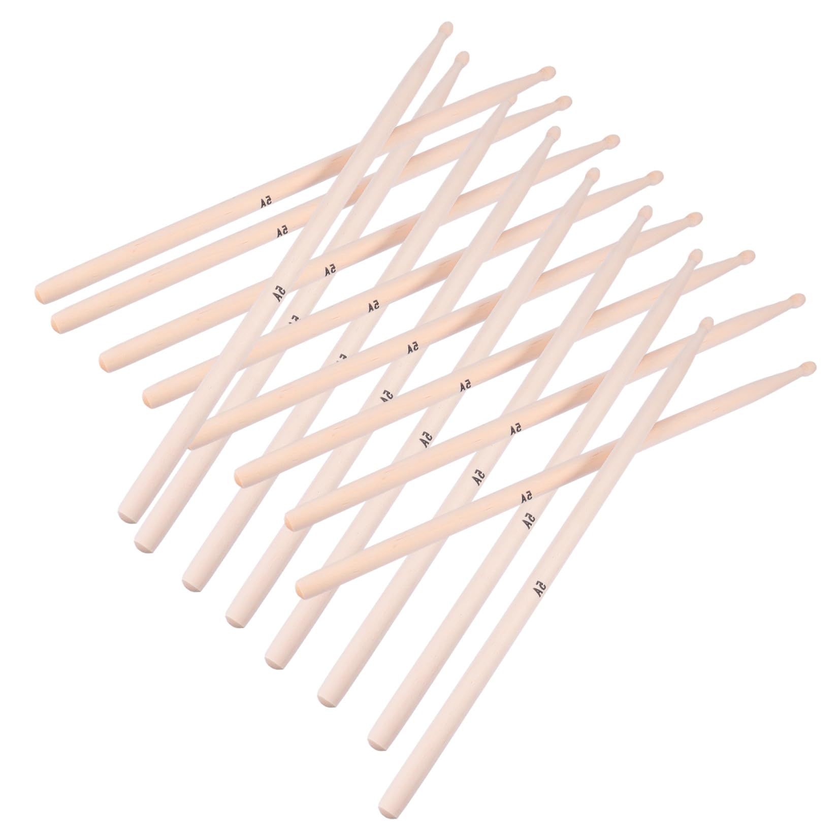 minkissy 20stücke Holz-drumsticks aus Ahorn Praktische Schlagzeugsticks für Anfänger und Profis Hand Liegend Langlebig Hervorragender Textur