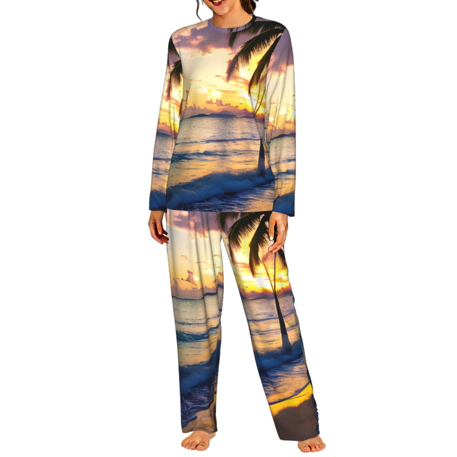 Pyjama jamaïcain anti-serrage ensemble doux manches longues - 8