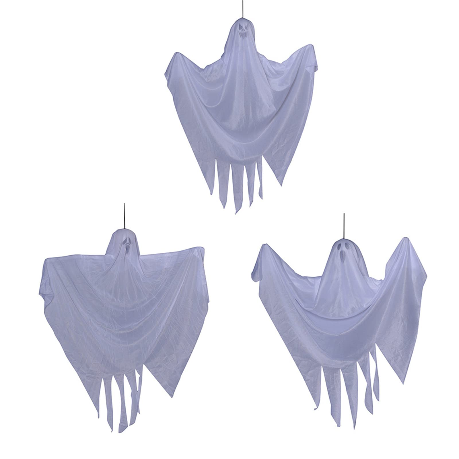 Jazuaiao 70x60cm Halloween Hanging Decorations Halloween Hanging White Flying Tree Window Wall Scary Ornament Ghostly Prop Terror Decoration Decor Decoration