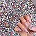 3000PCS Colorful Nail Rhinestones Multi Shape Crystal Flat Back Nail Art Charms 3D Mini Heart Star Flower Nail Gems Multi Shape Bling Random Nail Rhinestones for Women Crafts Acrylic Nail Supplies