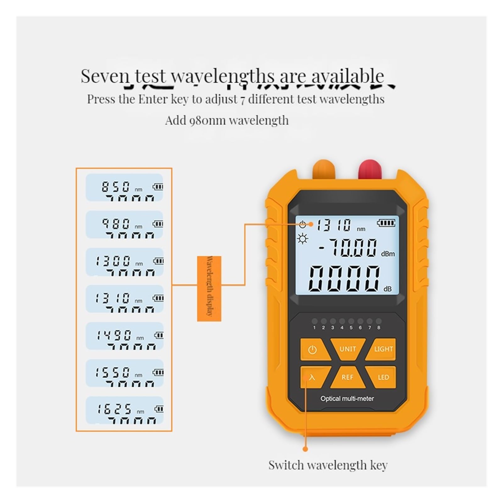 Localisateur de défaut visuel compteur puissance optique 4 en 1, stylo lumineux 15 KM éclairage LED outil testeur câble à fibre réseau OPM Rechargeable Inspection de circuits