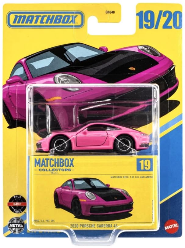 Matchbox Porsche Carerra 4S 1:64 Escala Rosa miniatura 1