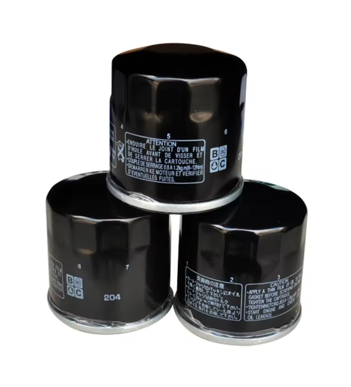 szklany filtr oleju Pasuje do filtra oleju motocyklowego Kawasaki Side X KAF450 B1 MULE 1000 KAF540 2010/2020/2030(3pcs)
