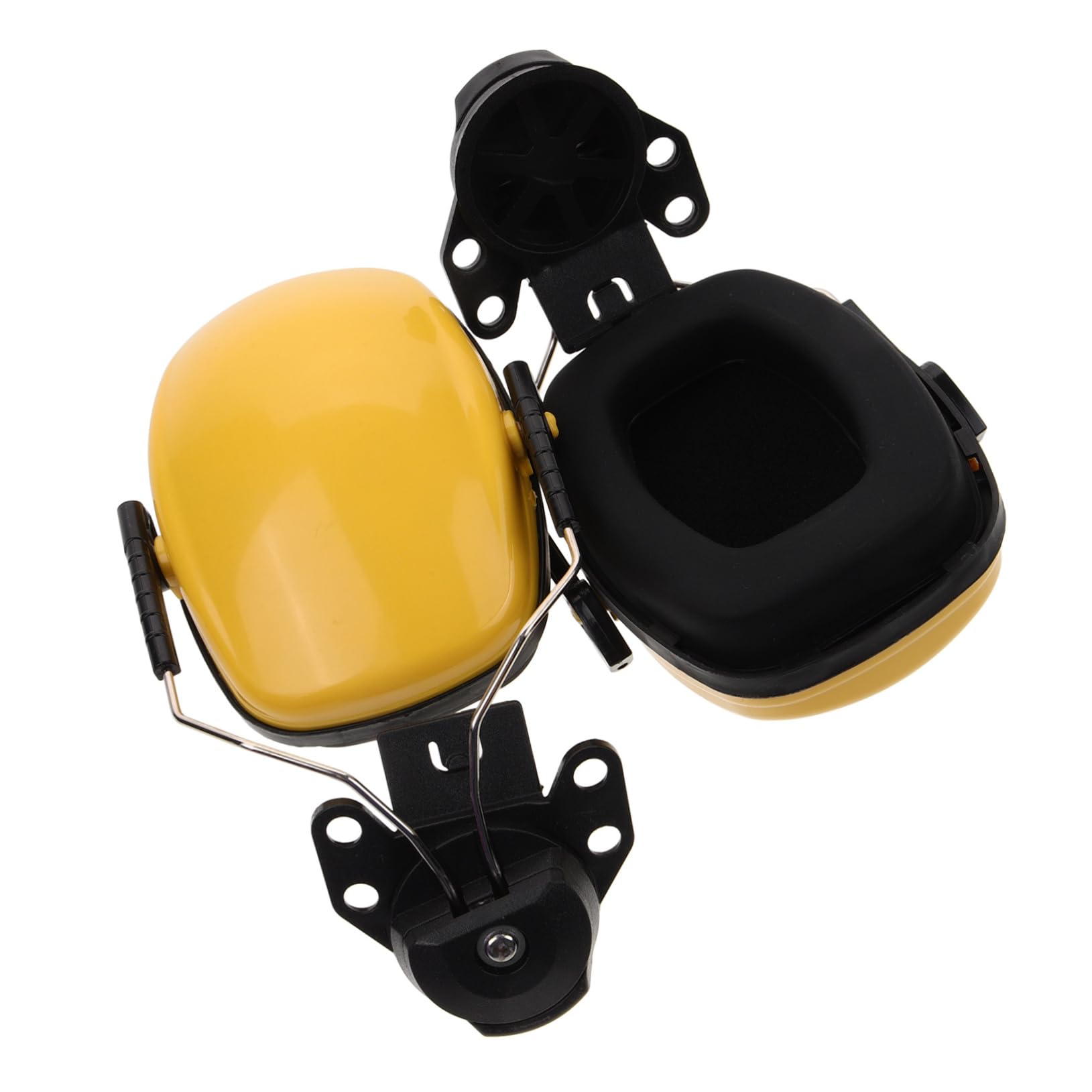 WOONEKY 1 Pair Safety Helmet Cap-mount Safety Ear Muffs Hearing Protection Ear Muffs Woodworking Ear Muffs Ear Protection Manufacturing Ear Muffs Hardhat Red Plastic