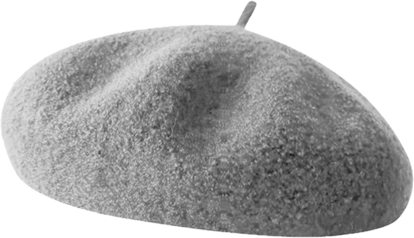 Wool Berets for Women - Classic French Beret Hats for Women and Kids, Solid Color Artist Style