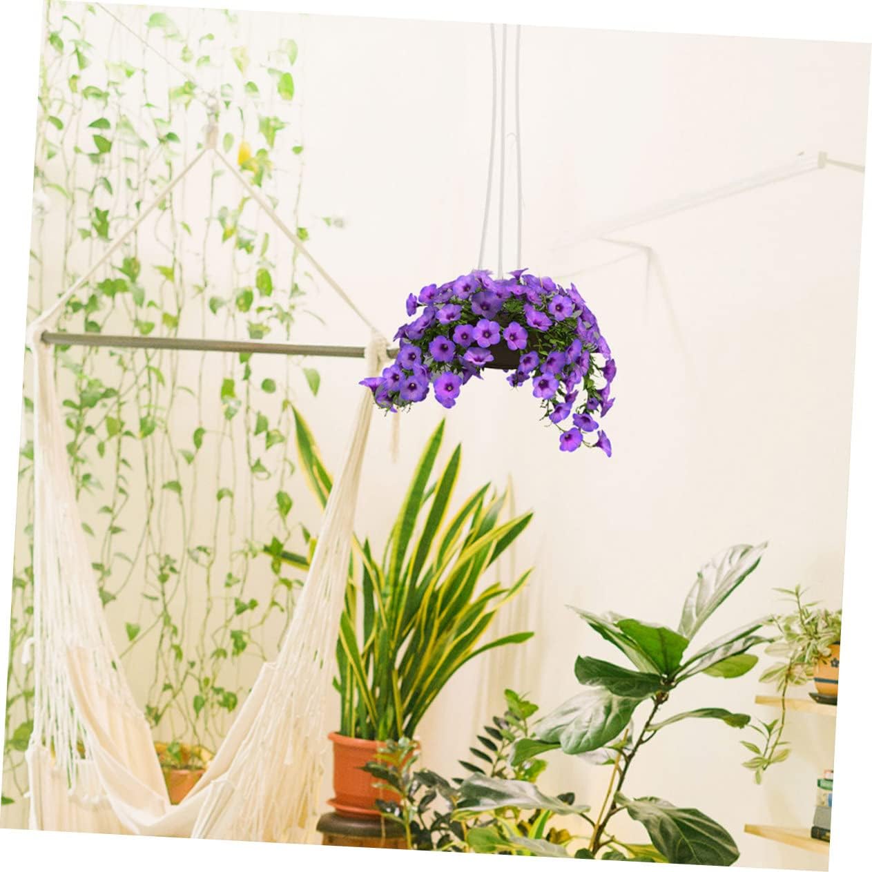 UPKOCH 60pcs Plastic Flowerpot Hangers Garden Hooks for Plants Versatile Hanging for Balcony Dining Table to Assemble Weather-Resistant