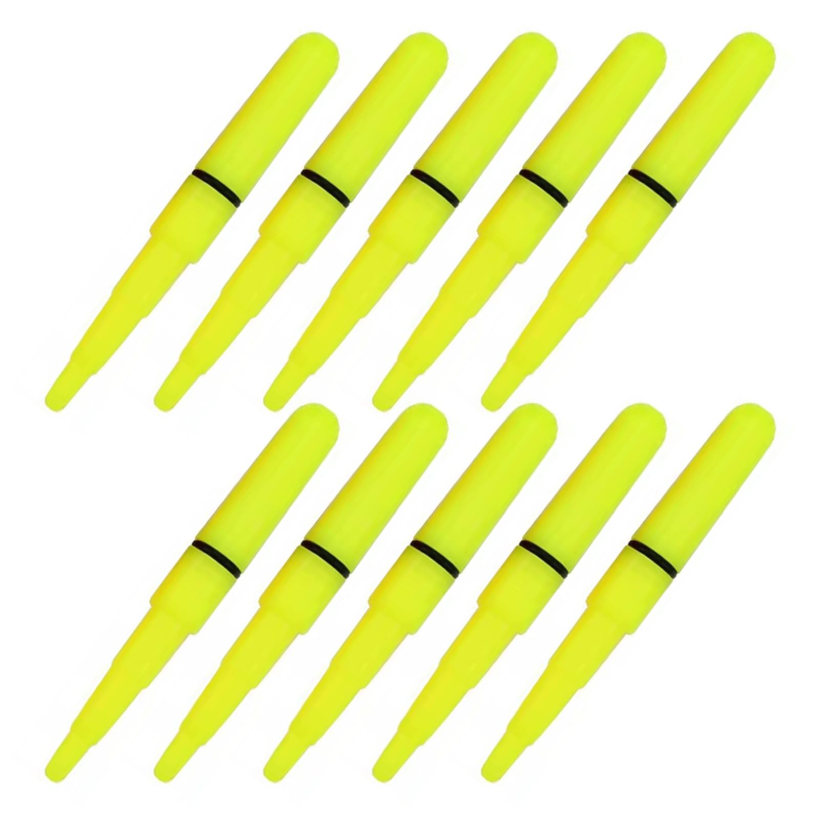 10 barras de pesca con punta incandescente impermeable LED barra de noche luz luminosa en accesorio grande LED Glow Stick Outdoor Nights Peces