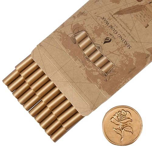 20 unidades de cera de sellado estándar para pistola de pegamento, palitos de cera de sellado, ideales para invitaciones de boda, cartas, sobres,