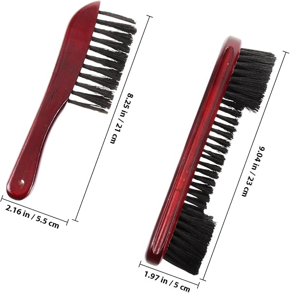 Juego de Limpieza para Mesa de Billar 9 Pulgadas Cepillo de Crin de Caballo y Barredor de Madera Kit de Accesorios para Mesas de Billar Inglesas y Americanas Herramienta - 2