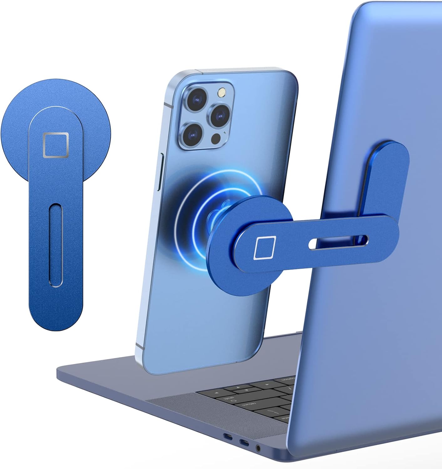 MoKo Phone Holder for Laptop, 90° Adjustable Desktop Monitor