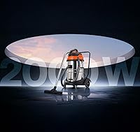 Vista 2 de Industrial Wet/Dry Vacuum Cleaner 2 Motors 2000 Watt Power 225 CFM 21-Gallon Capacity JM773