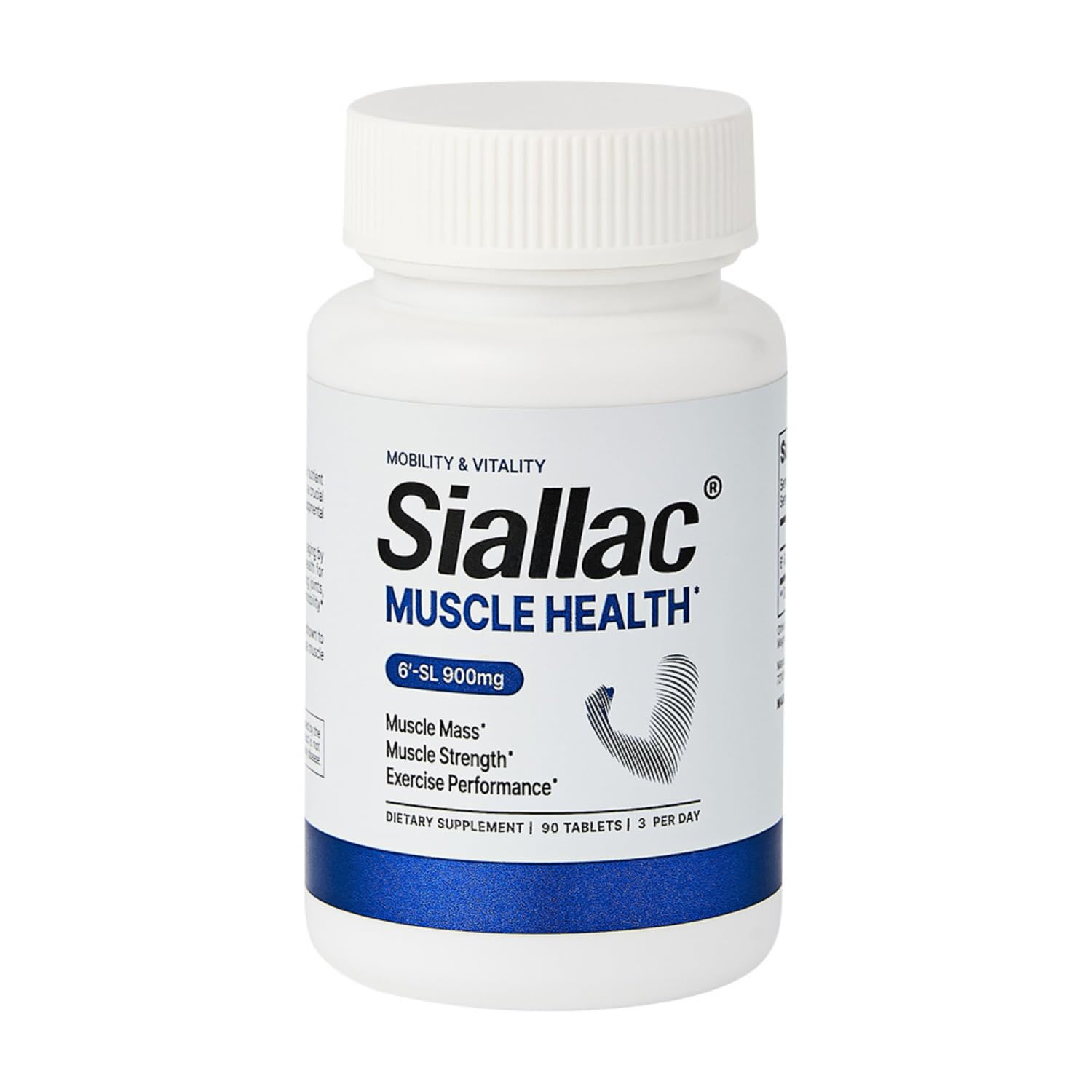 Muscle Health - Made in USA - Enhance Muscle Mass & Strength, Fast Workout Recovery, Reduce Fatigue & Boost Exercise Performance, 6-Sialyllactose (6-SL), 900mg, 90 Tablets (1 Pack) — Amazon image 4