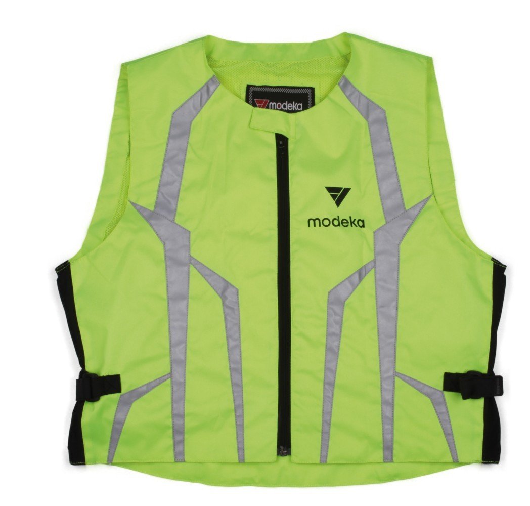Modeka sicurezza Gilet Gilet ad alta visibilità fahrlehrer Neongelb fahrschule Gilet