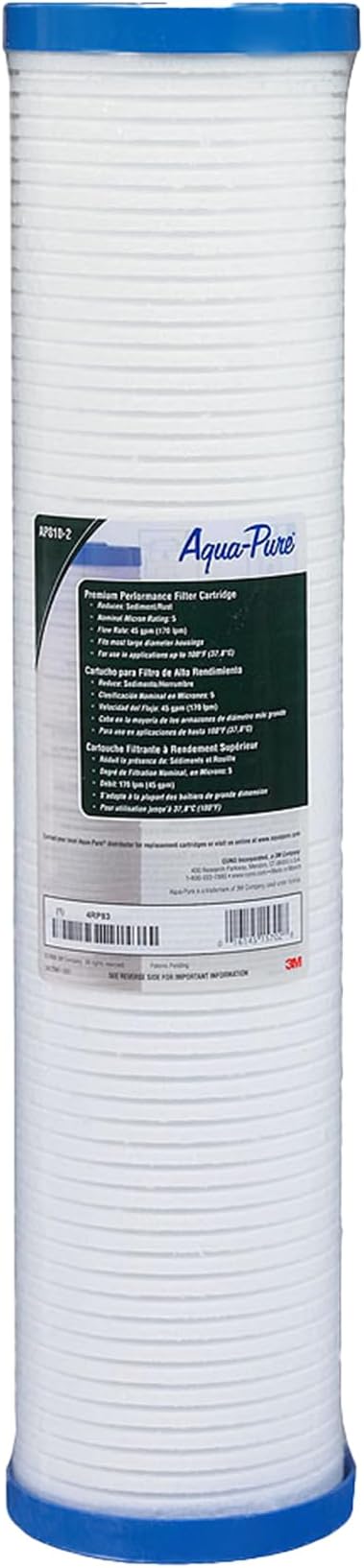 3M Aqua-Pure AP810-2 Whole House Replacement Water Filter Drop-in Cartridge, Large Capacity, for use with AP802 Housing