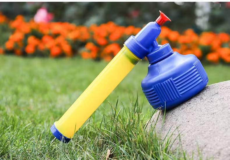 Image of 6-Piece Household Garden Duster Powder Duster diatomite applicator and Spreader Includes 2 dusters, 2 Stainless Steel Shovels and 2 Folding funnels. (Yellow)