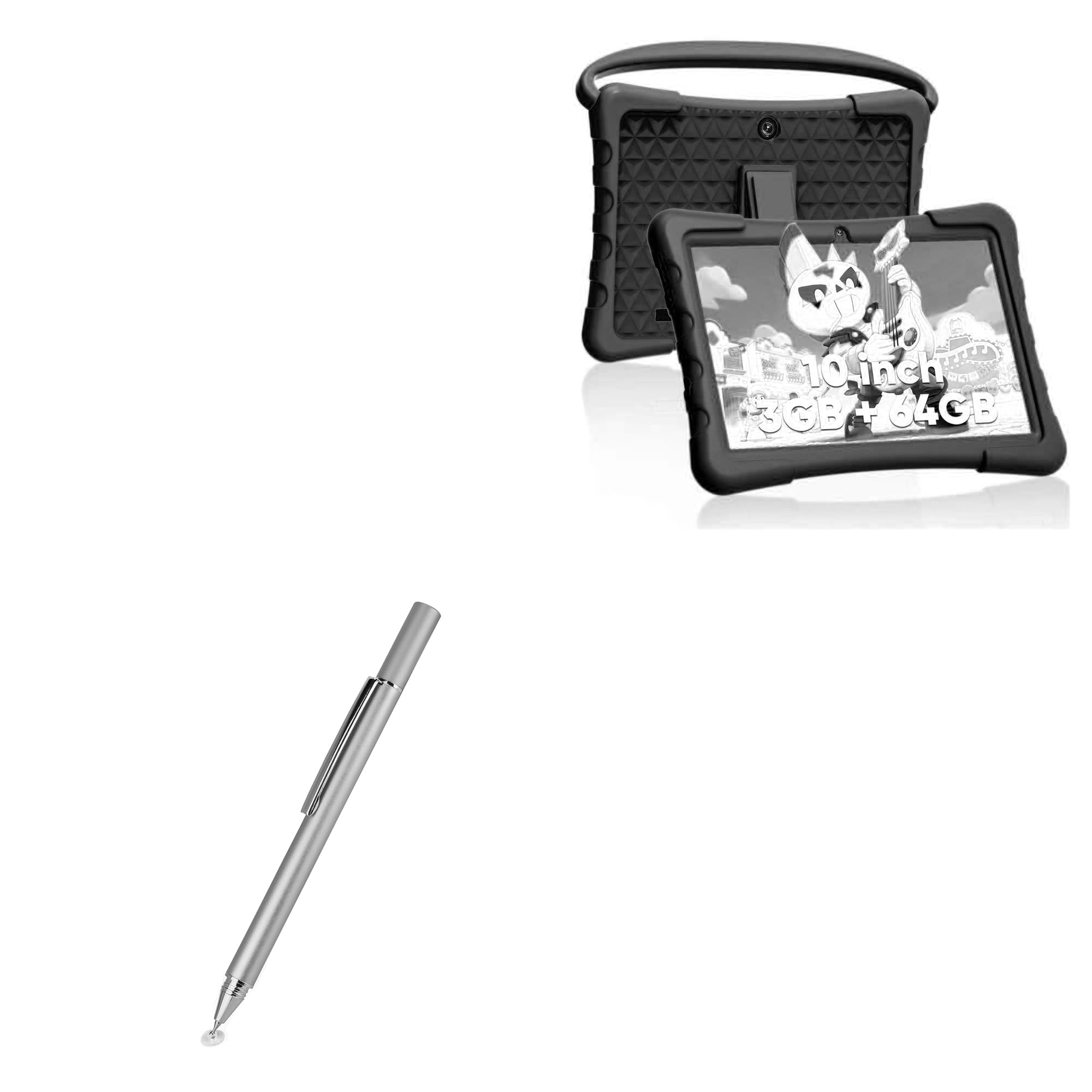 BoxWaveStylus Pen Compatible with RliyOliy P30 Kids Tablet (10 in) - FineTouch Capacitive Stylus, Super Precise Stylus Pen - Metallic Silver