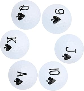 CHICIRIS 6Pcs Distance Golf Balls, Long Distance Golf Balls Double Layer Swinging Practice Balls for Golf Game Golf