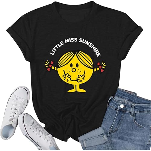 Little Miss Sunshine Women's Stylish Short Sleeve Shirt for Everyday Comfort
