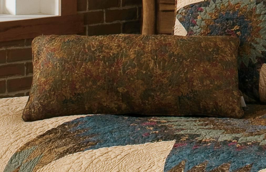 Donna Sharp Throw Pillow - Forest Star Lodge Decorative Throw Pillow with Multicolored Pattern - Rectangular