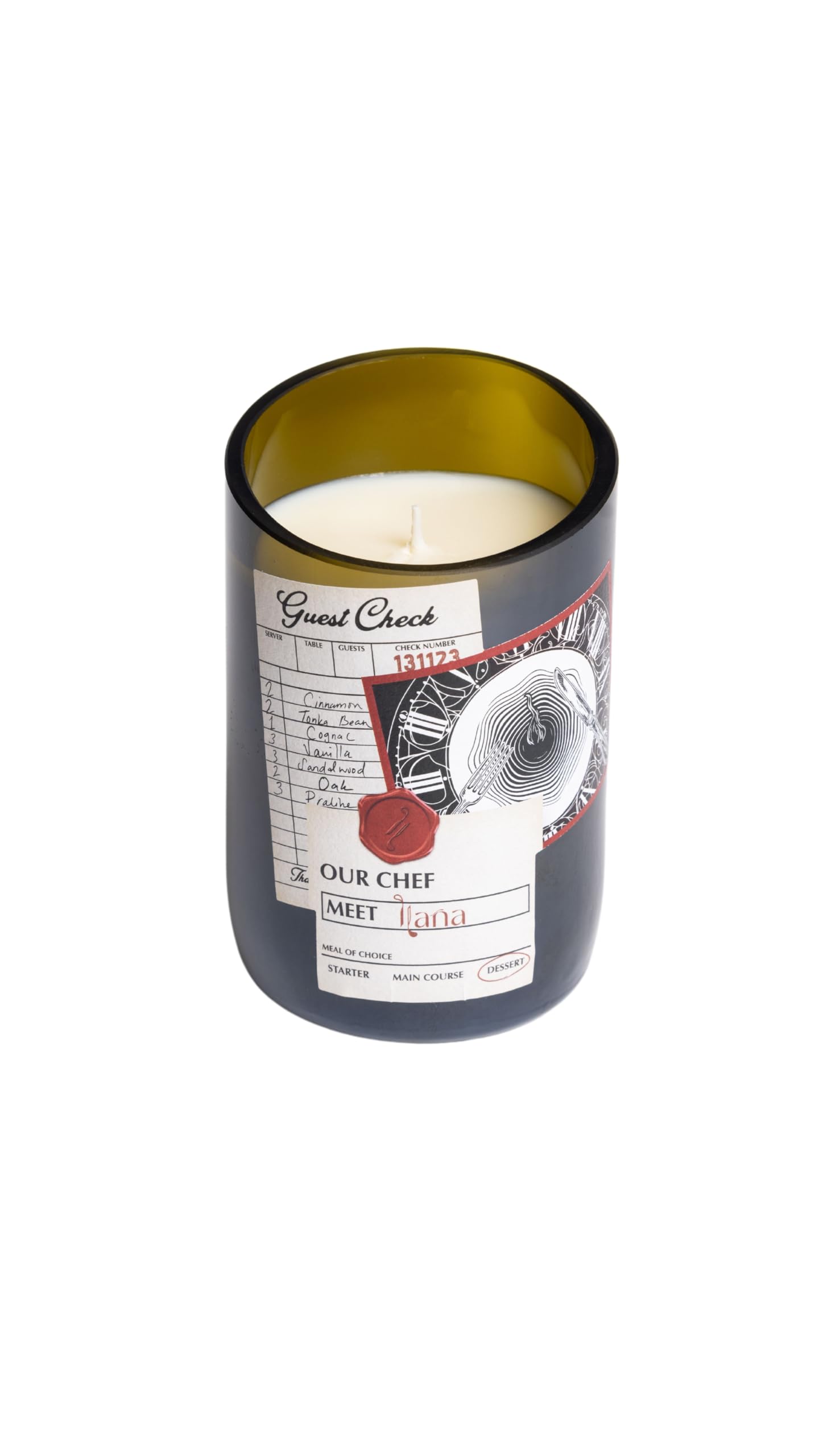 Dessert Scented Candle – Luxury Candle Gift for Women & Men in Recycled Wine Glass, Premium Aromatherapy Candles for Relaxation & Home Décor