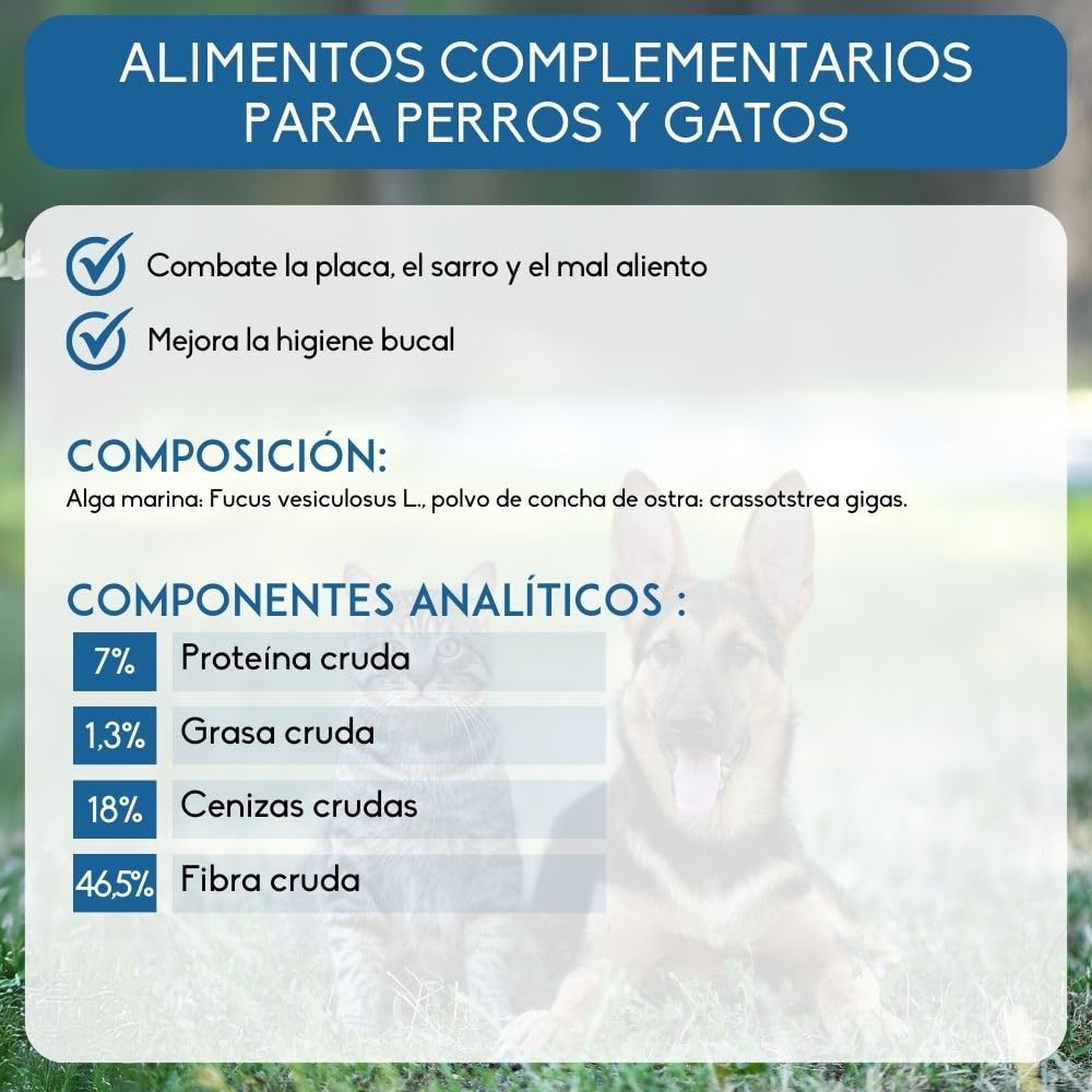 NUTRIVET - Suplemento de Comida - Dental Cleaning - Perros y Gatos - Limpieza Dental - Recipiente 420 g