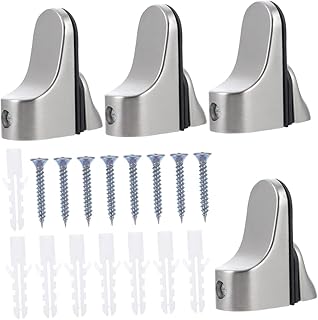 OSALADI 4pcs Partition Shelf Clamps Wood Bracket Small Metal Shelf Eye Glasses Holders Stand Glass Shelf Brackets Shelf Support Floating Glass Shelf Glass Shelf Clamp Shelving Bracket Clip