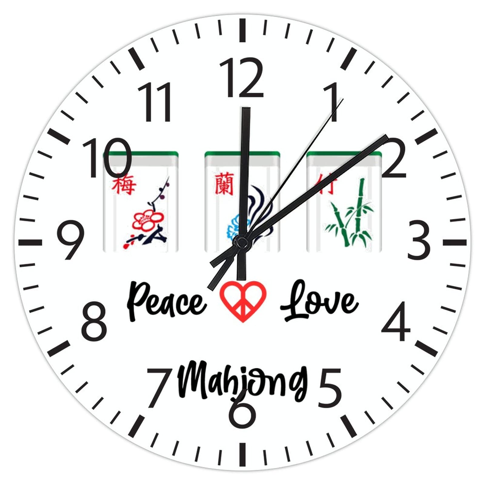 Horloge Mahjong fantaisie a offrir pour surprendre les passionnes de jeu